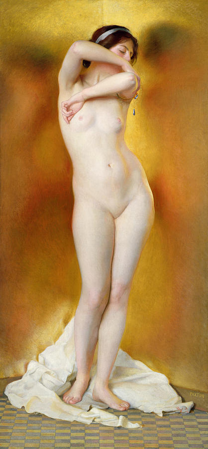 Glow of Gold Gleam of Pearl Painting by William McGregor Paxton