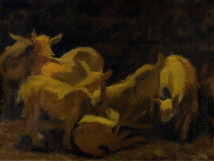 Goats Painting