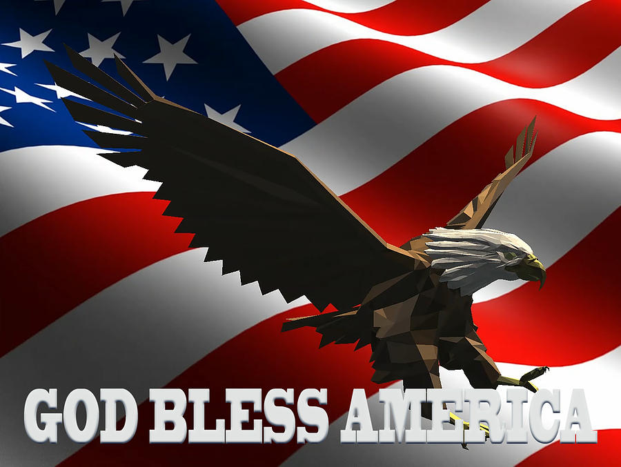 God Bless America Digital Art By Cynthia Leaphart