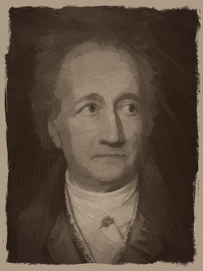 Vintage Digital Art - Goethe #2 by Afterdarkness