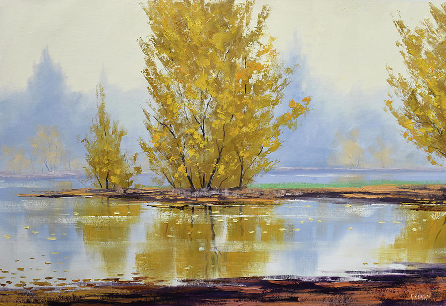 Golden Fall Painting