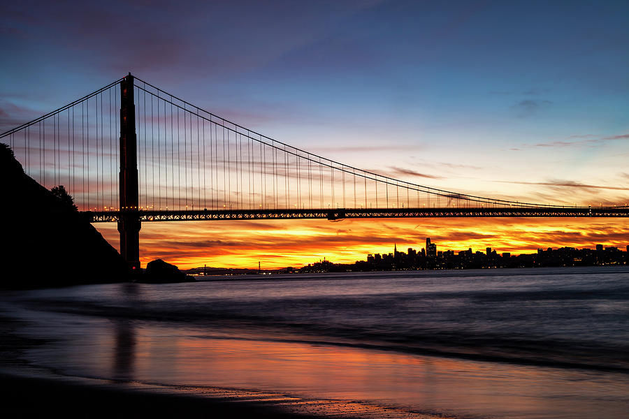 Golden Gate at Dawn #1 Photograph by Rick Pisio