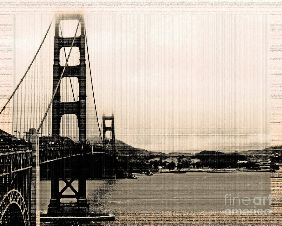 Golden Gate Old Photo Effect #1 Photograph by Cheryl Del Toro