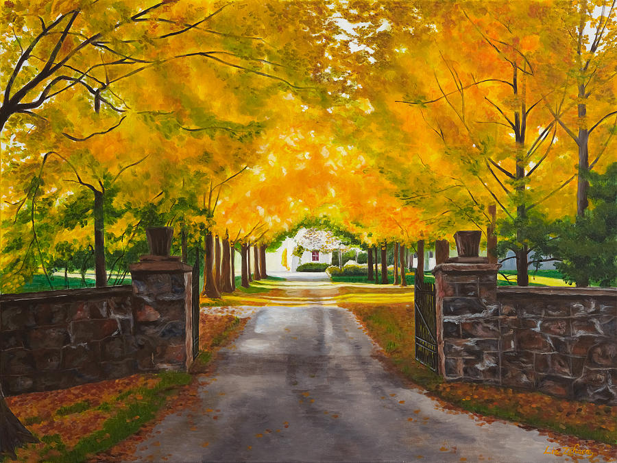 Golden Gates #1 Painting by Liz Zahara