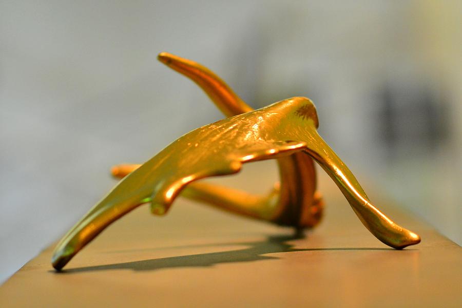 Abstract Sculpture - Golden horn #1 by Andrey Velichkovskii