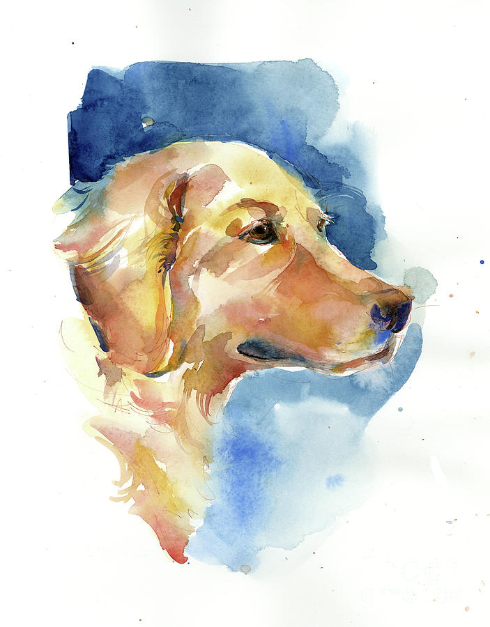 Dog Painting -   Golden Retriever by John Keeling