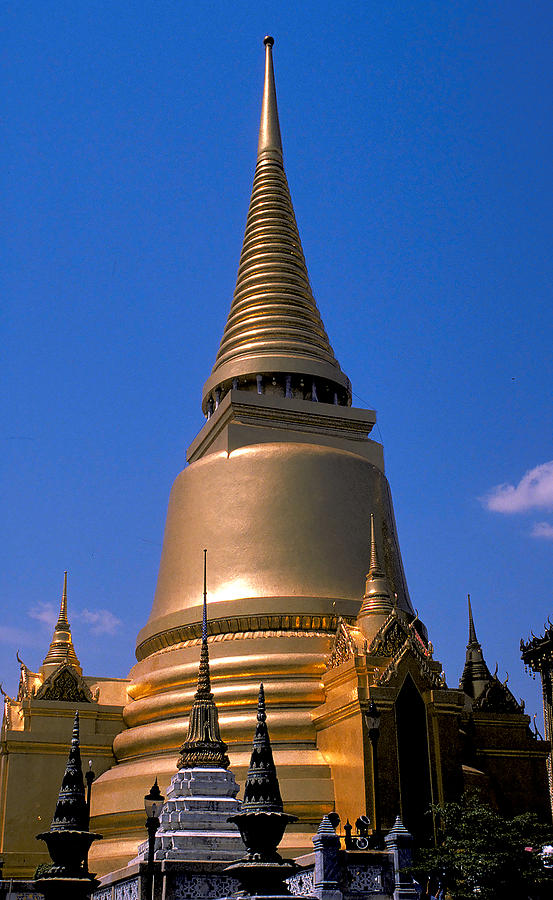 Golden Temple in Bangkok Photograph by Carl Purcell - Fine Art America