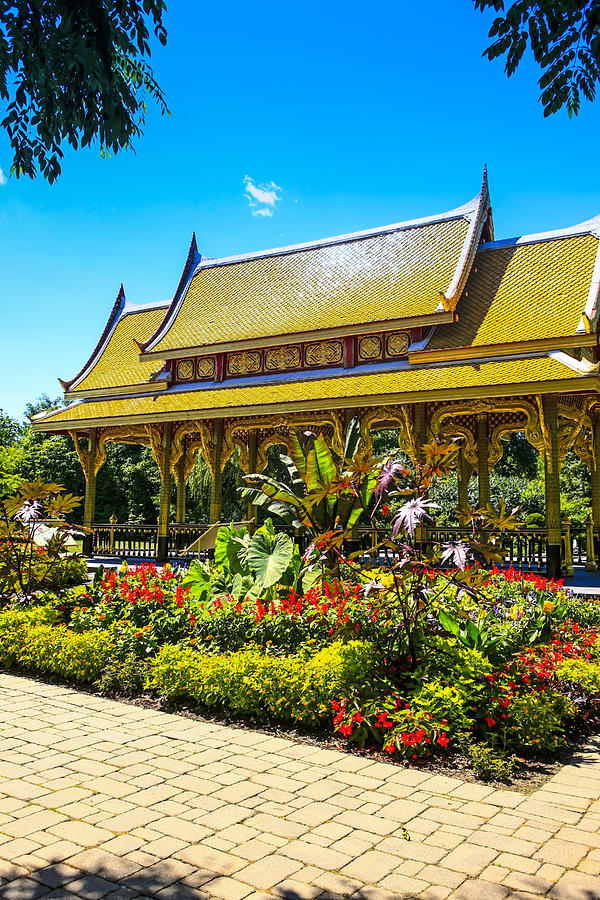Golden Thai Pavillion #2 Photograph by Chris Smith