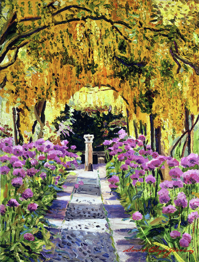 Golden Walk #1 Painting by David Lloyd Glover