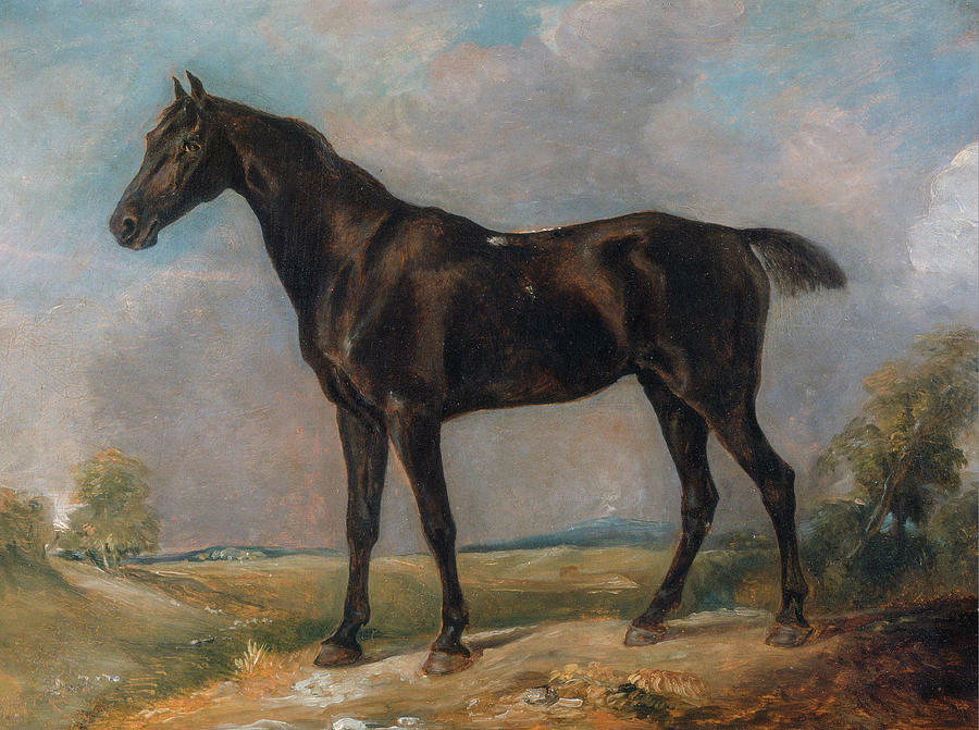 Golding Constable's Black Riding-Horse Painting by John Constable ...