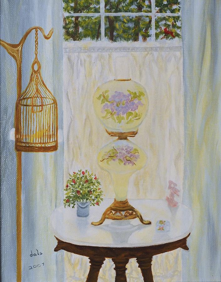 Gone With the Wind Lamp Painting by Douglas Ann Slusher