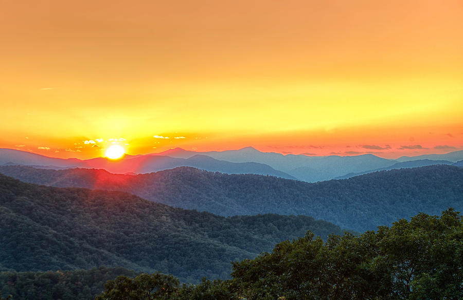 Goodnight from the Parkway #1 Photograph by Blaine Owens