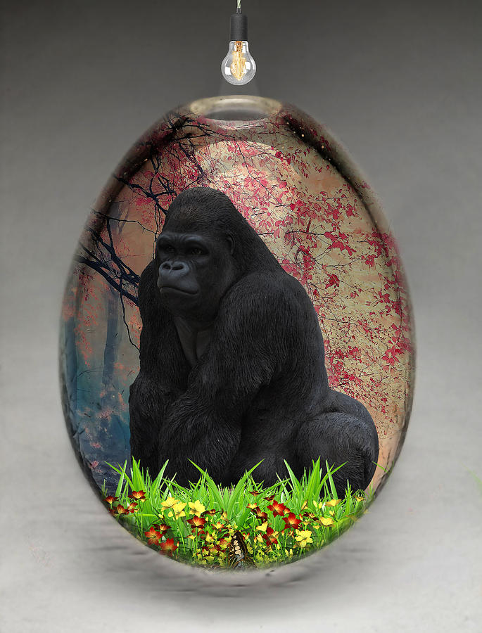 Gorilla Ape Art #1 Mixed Media by Marvin Blaine