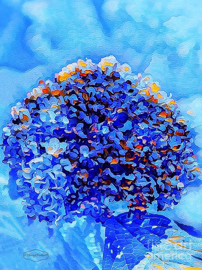 Nature Mixed Media - Got The Blues #1 by MaryLee Parker