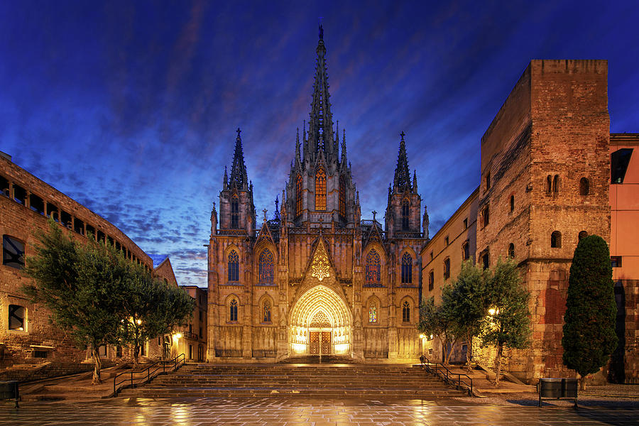 Gothic Barcelona Cathedra #1 Photograph by Anek Suwannaphoom