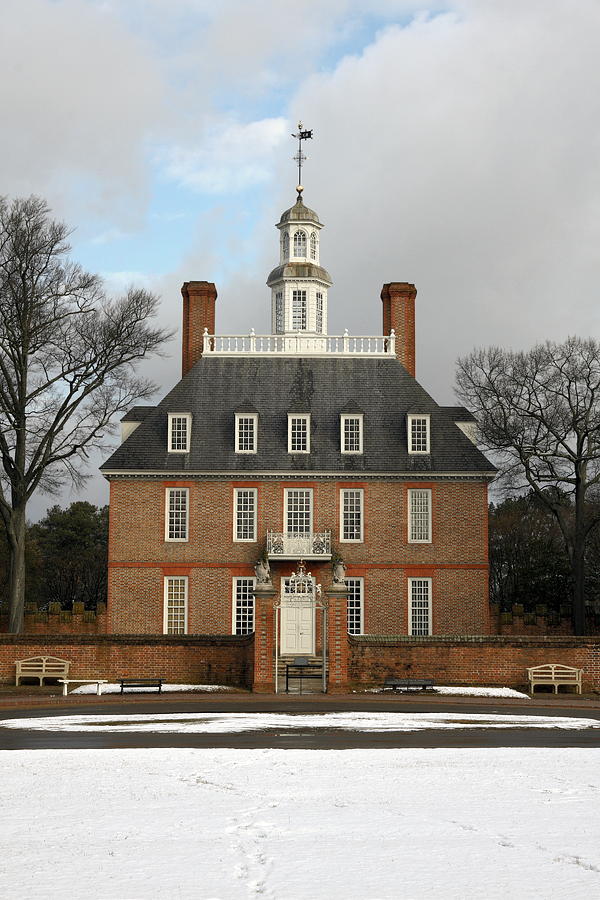 Winter Photograph - Governors Palace by Sally Weigand