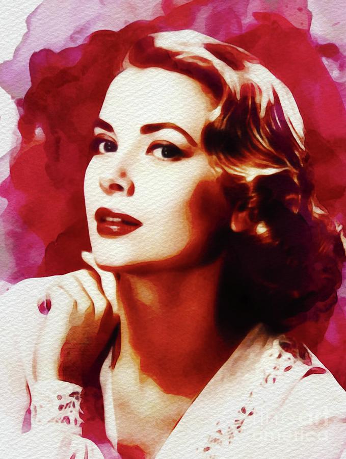 Hollywood Painting - Grace Kelly, Hollywood Legend #1 by Esoterica Art Agency