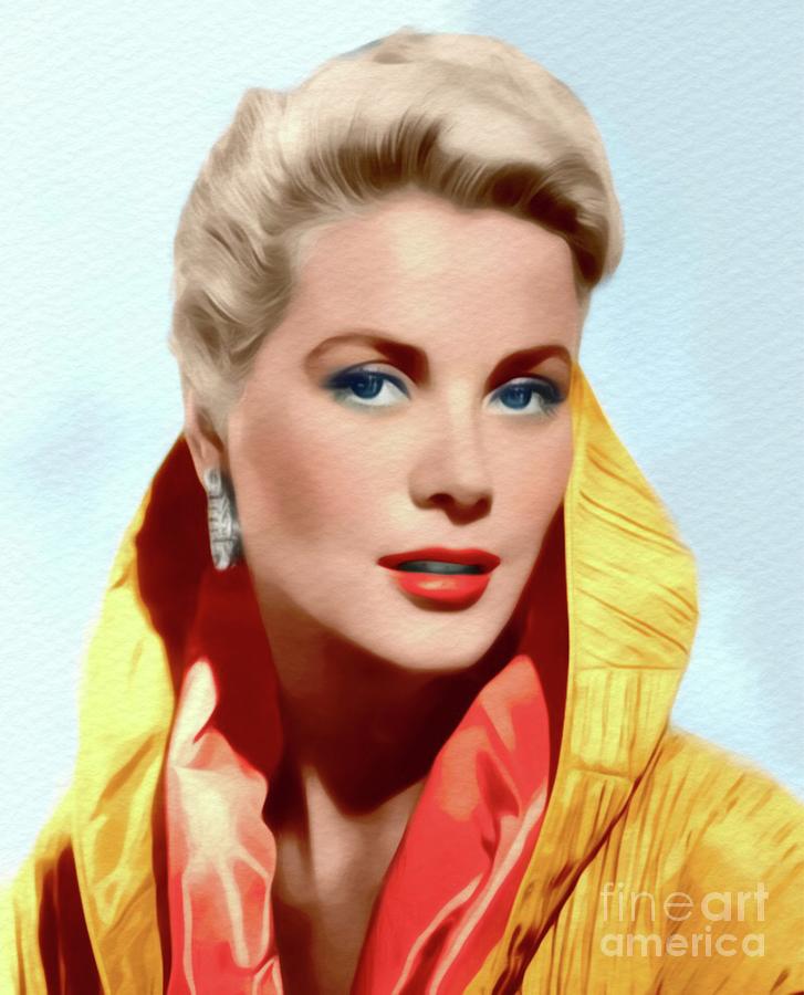 Grace Kelly, Movie Star #1 Painting by Esoterica Art Agency