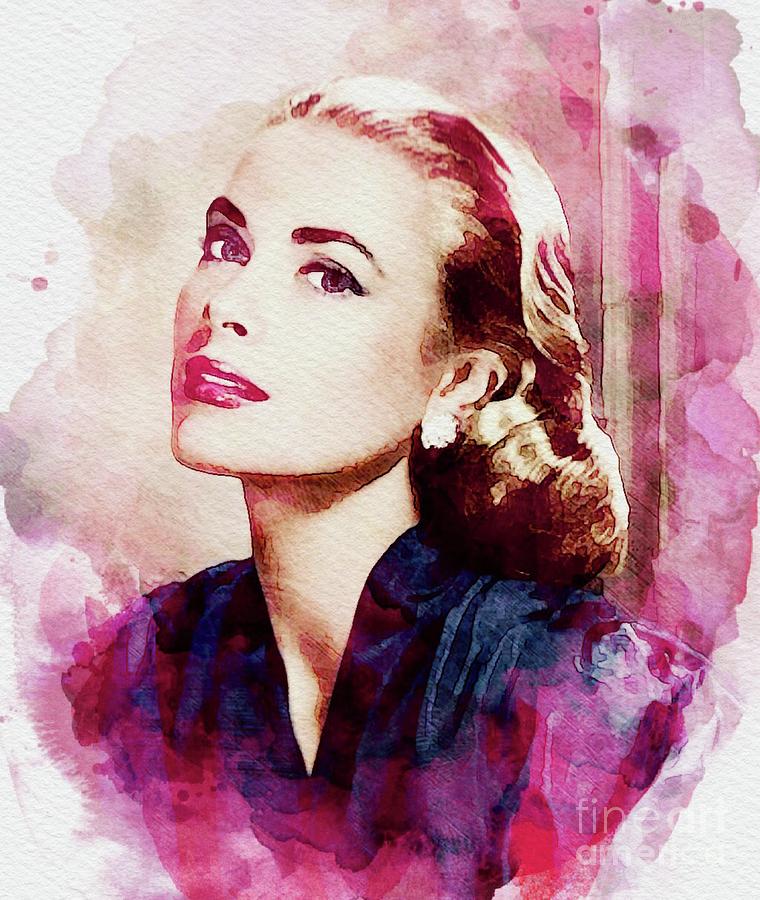 Grace Kelly, Vintage Actress #1 Digital Art by Esoterica Art Agency
