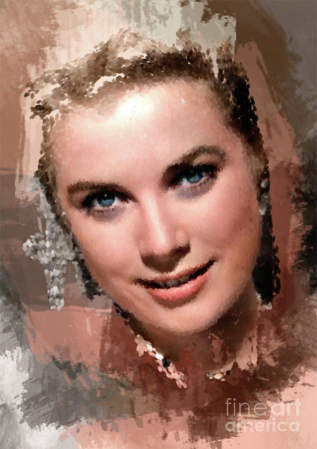Grace Kelly, Vintage Hollywood Actress Painting