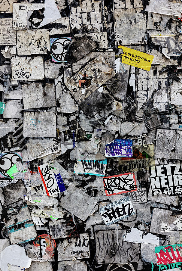 Graffiti and Stickers #1 Photograph by Robert Ullmann
