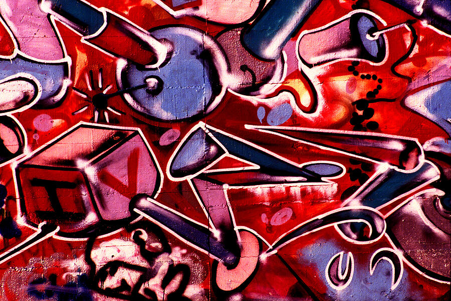 Graffiti Art - 040 Photograph by Paul W Faust -  Impressions of Light