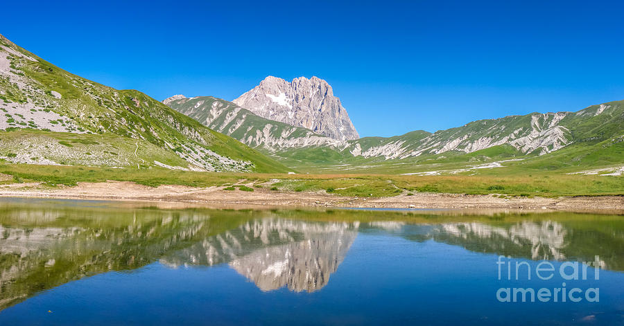 Gran Sasso mountain summit at Campo Imperatore plateau, Abruzzo, #1 Photograph by JR Photography