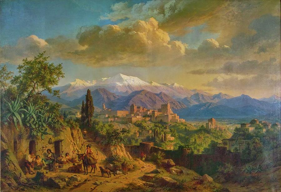 Granada #1 Painting by Edmund Hottenroth
