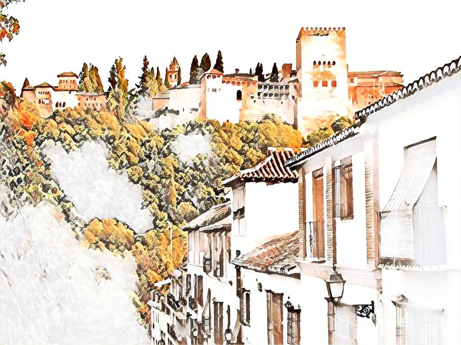 Granada #2 Digital Art by Julie Pacheco-Toye