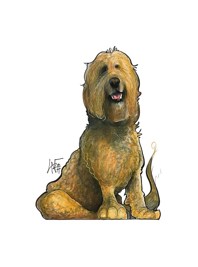 Golden Doodle Drawing - Grand 3171 #1 by John LaFree