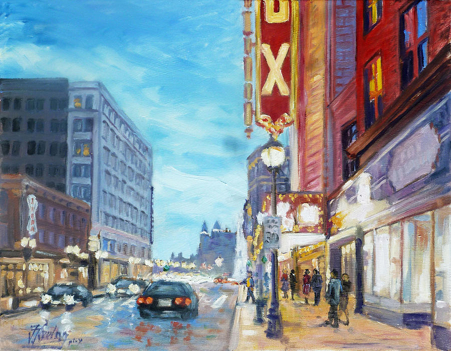 Grand Boulevard Saint Louis Painting by Irek Szelag