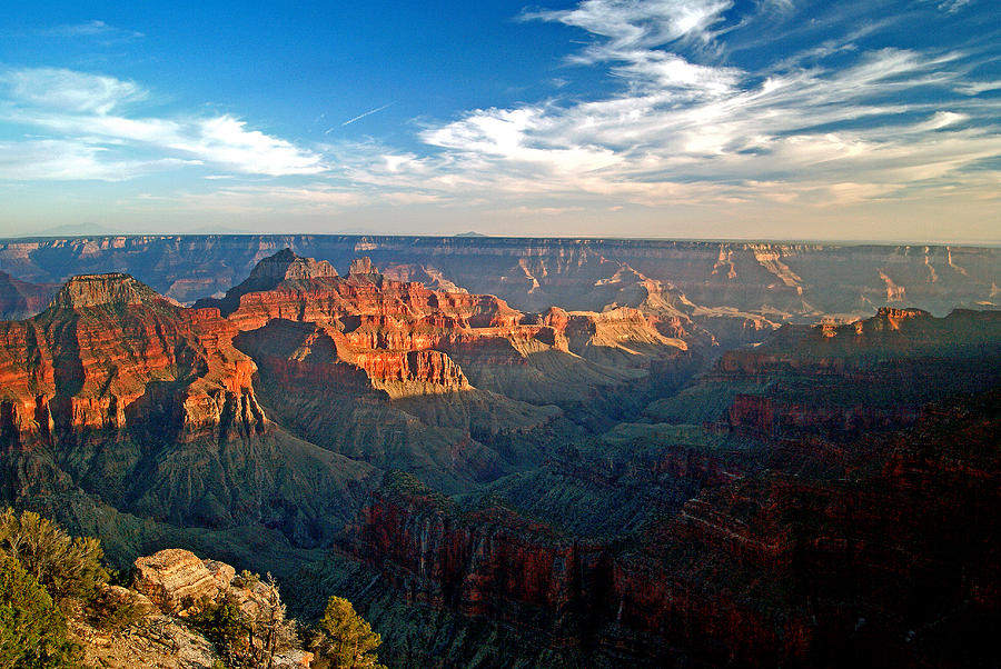 Grand Canyon National Park - Sunset on North Rim Photograph by Glenn W ...