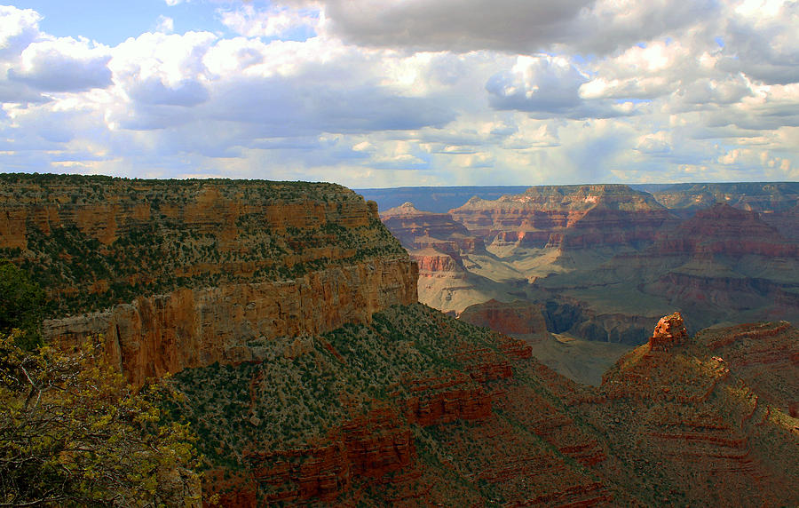 Grand Canyon National Park Photograph - Shadows in the Grand Canyon by Ola Allen