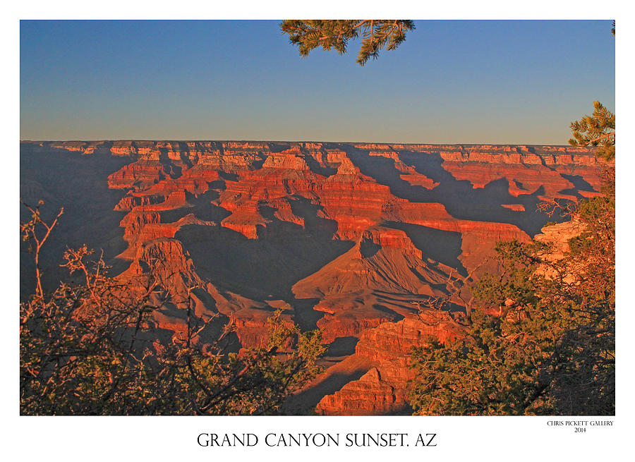 Grand Canyon National Park Photograph - Grand Canyon Sunset #1 by Chris Pickett