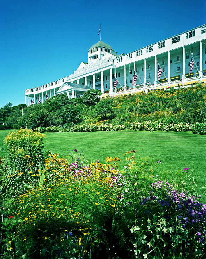 Grand Hotel from Tea Garden #1 Photograph by Kris Rasmusson