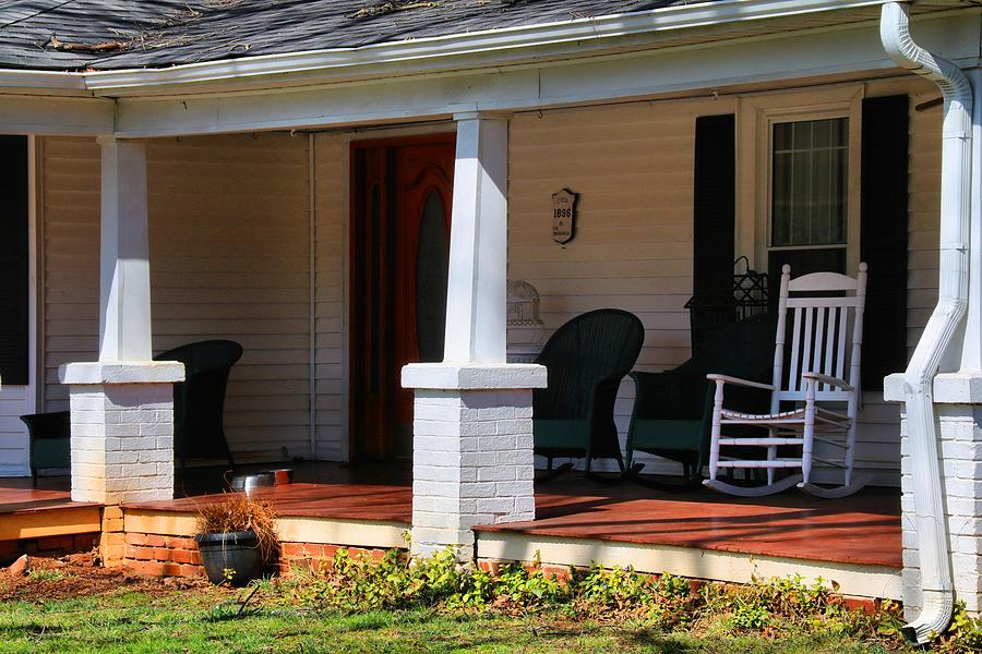 Grand Old House Porch Photograph by Kathryn Meyer - Fine Art America