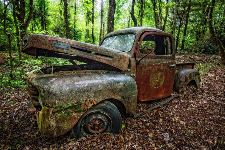 Mountain Photograph - Grandpas Old Truck #2 by Debra and Dave Vanderlaan