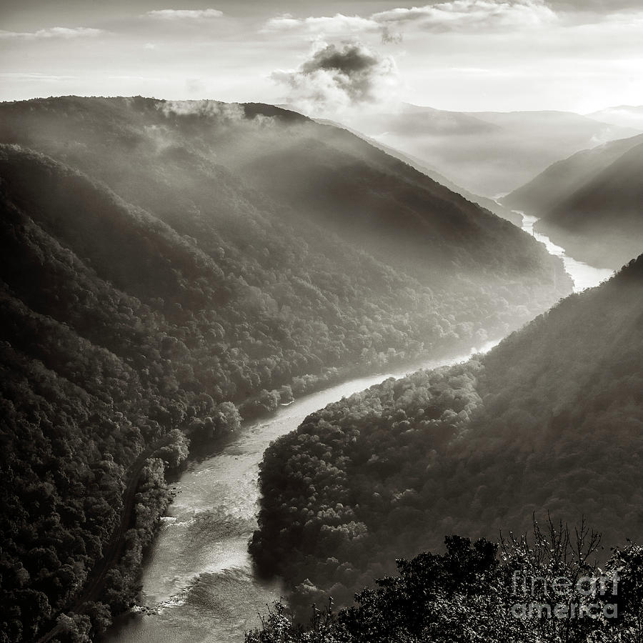 Grandview in Black and White #1 Photograph by Thomas R Fletcher