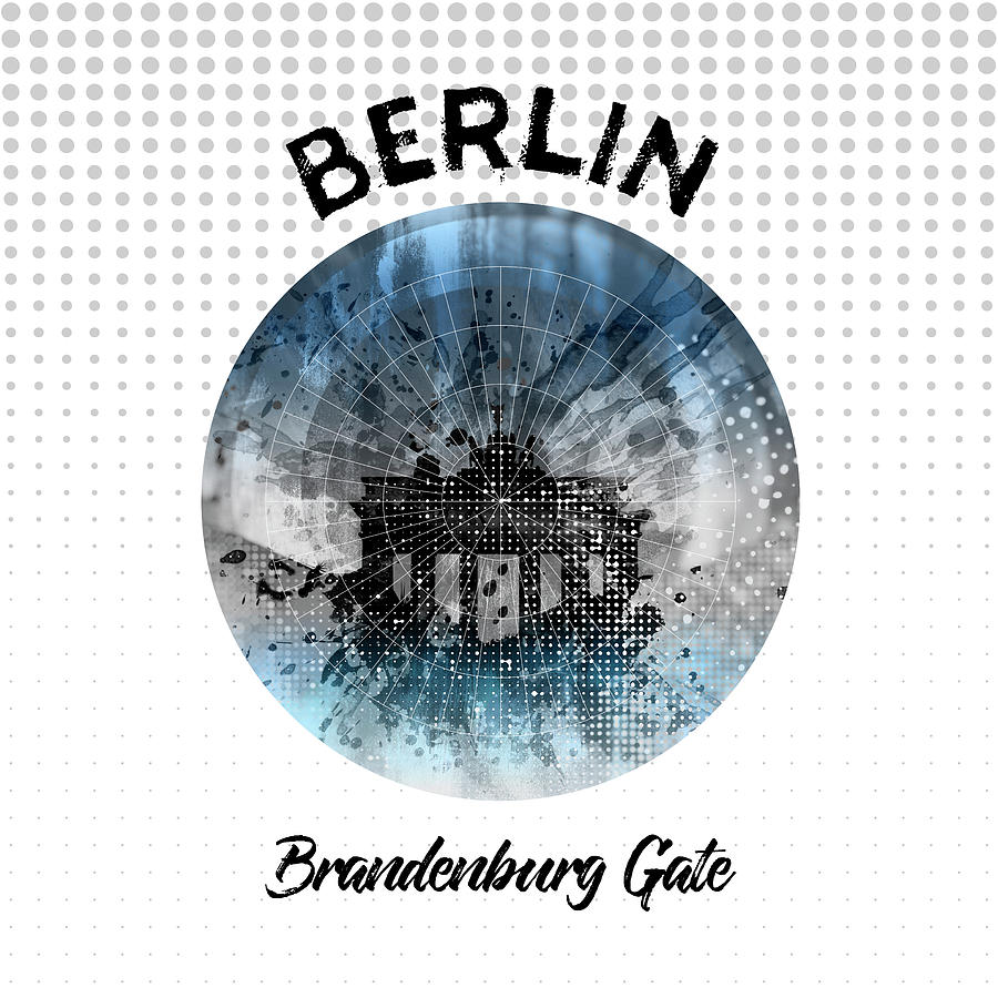 Abstract Photograph - Graphic Art BERLIN Brandenburg Gate #1 by Melanie Viola