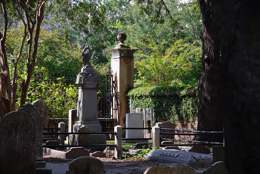 Faith Photograph - Graveyard in Charleston #1 by Susanne Van Hulst