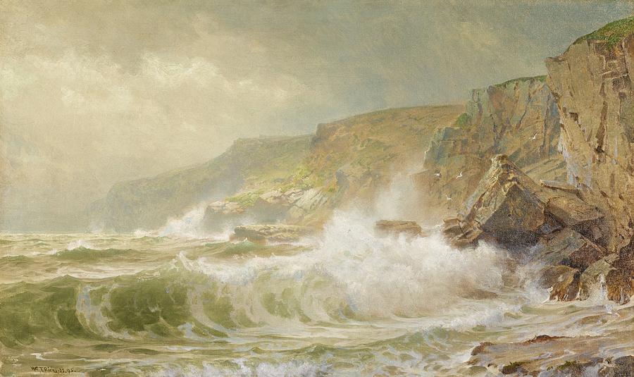 Gray Cliff Painting by William Trost - Fine Art America