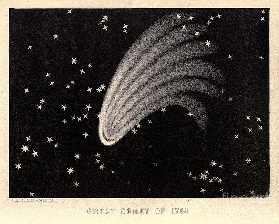 Great Comet Of 1744 #1 Photograph by Science Source