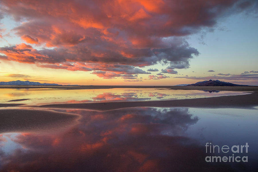 Great Salt Lake Sunset #1 Photograph by Spencer Baugh