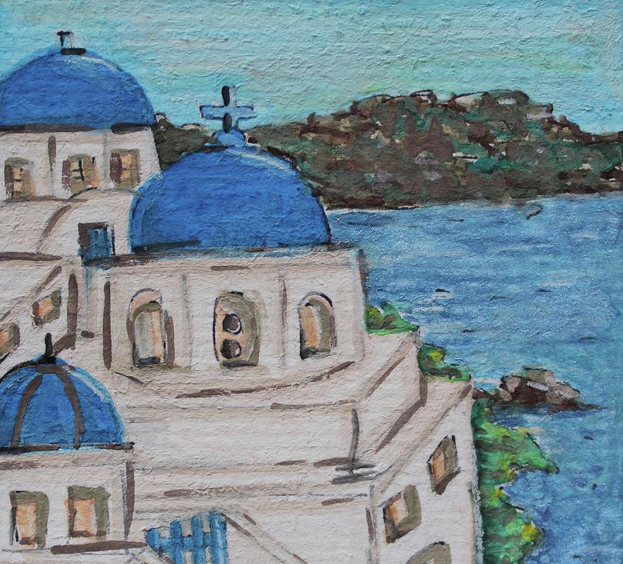 Watercolor Painting - Greece #1 by Art By Naturallic