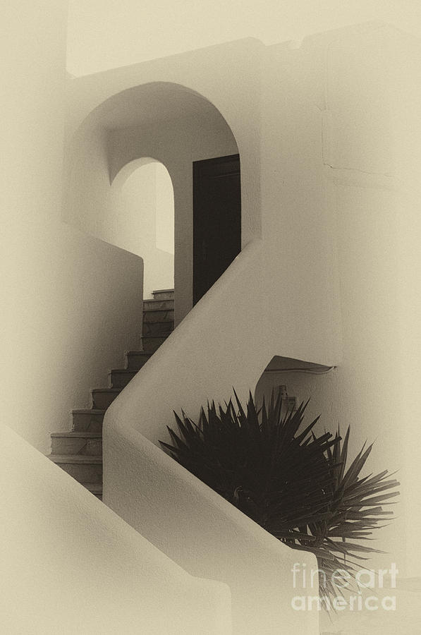 Greek Photograph - Greek Architecture Mykonos 2 #1 by Bob Christopher
