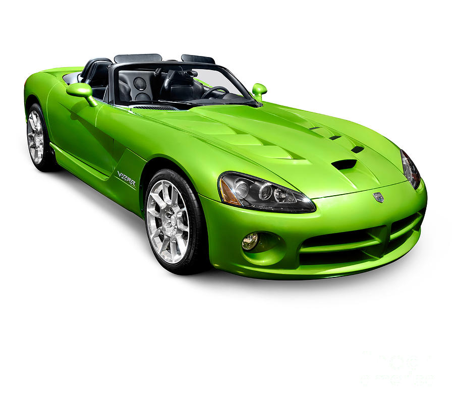 Green 2008 Dodge Viper SRT10 Roadster #1 Photograph by Maxim Images Exquisite Prints