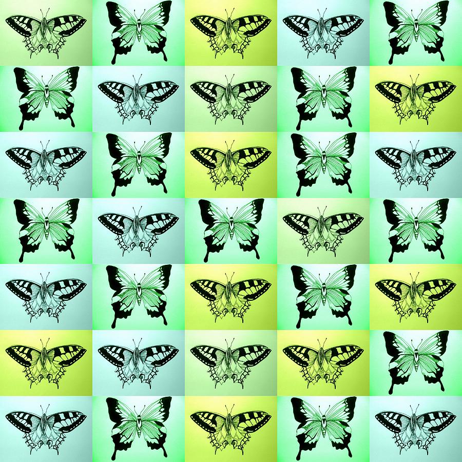 Green Butterfly Fantasy Digital Art