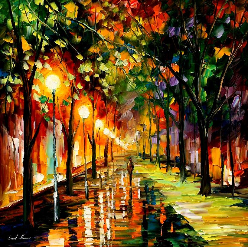 Green Dreams Painting by Leonid Afremov