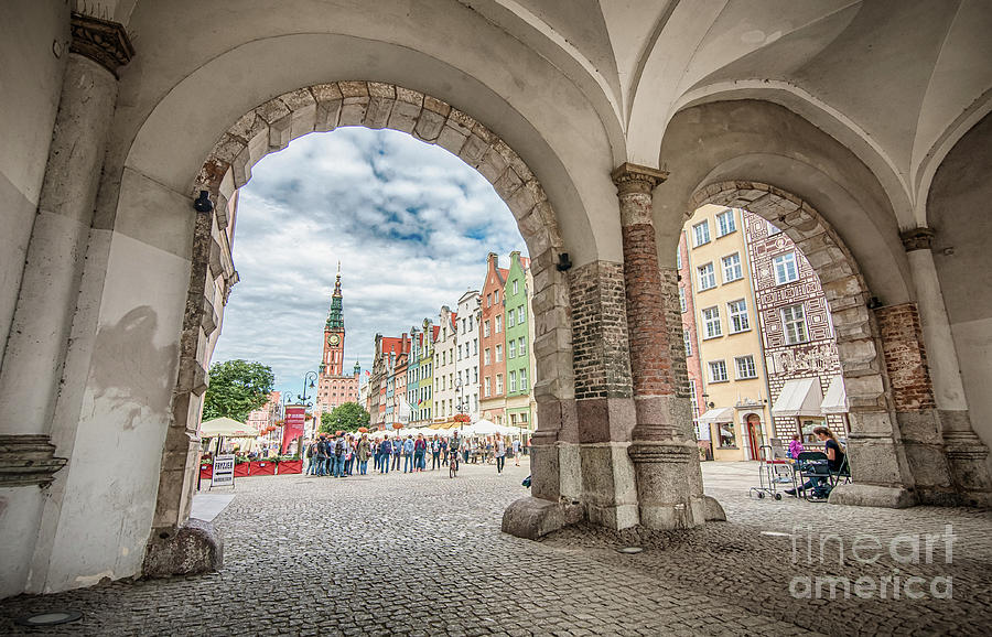 Green Gate, Long Market Street, Gdansk, Poland #1 Photograph by Mariusz Talarek