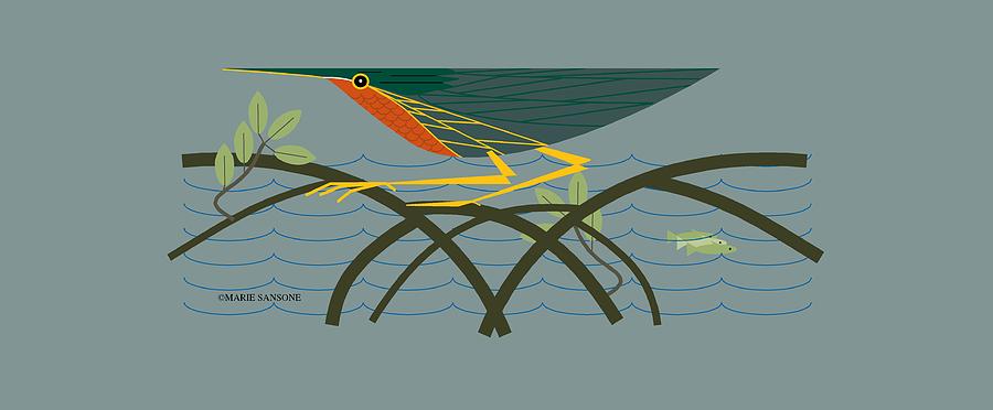 Green Heron by Marie Sansone Green Heron by Marie Sansone